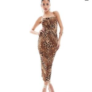 Leopard Print Maxi Dress
